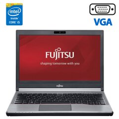 Ноутбук Б-клас Fujitsu LifeBook E736 / 13.3" (1366x768) TN / Intel Core i5-6300U (2 (4) ядра по 2.4 - 3.0 GHz) / 4 GB DDR4 / 500 GB HDD / Intel HD Graphics 520 / WebCam / DisplayPort / Windows 10 Pro