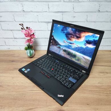 Ноутбук Б-клас Lenovo ThinkPad T410s / 14" (1440x900) TN / Intel Core i5-520M (2 (4) ядра по 2.4 - 2.93 GHz) / 8 GB DDR3 / 120 GB SSD / nVidia NVS 3100M, 512 MB GDDR3, 64-bit / WebCam / VGA / АКБ