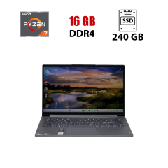 Ноутбук Б-класс Lenovo Yoga Slim 7 14ARE05 / 14" (1920x1080) IPS / AMD Ryzen 7 4700U (8 ядер по 2.0 - 4.1 GHz) / 16 GB DDR4 / 240 GB SSD / AMD Radeon Vega 7 / WebCam