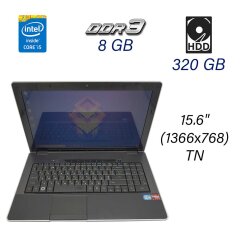 Ноутбук Б клас DakTech PlaidBook SP15R-UMA / 15.6" (1366х768) TN / Intel Core i5-2450M (2 (4) ядра по 2.5 - 3.1 GHz) / 8 GB DDR3 / 320 GB HDD / WebCam / DVD-ROM / HDMI