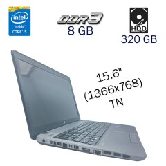 Ноутбук Б класс HP ProBook 450 G1 / 15.6" (1366x768) TN / Intel Core i5-4200M (2 (4) ядра по 2.5 - 3.1 GHz) / 8 GB DDR3 / 320 GB HDD / WebCam / Intel HD Graphics 4600 / АКБ не держит