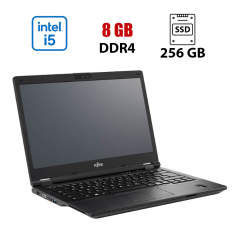 Ноутбук Fujitsu LifeBook E548 / 14" (1920x1080) IPS / Intel Core i5-7200U (2 (4) ядра по 2.5 - 3.1 GHz) / 8 GB DDR4 / 256 GB SSD / Intel HD Graphics 620 / WebCam