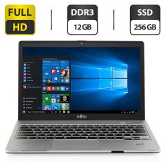 Ноутбук Fujitsu LifeBook S904 / 13.3" (1920x1080) IPS Touch / Intel Core i5-4300U (2 (4) ядра по 1.9 - 2.9 GHz) / 12 GB DDR3 / 256 GB SSD / Intel HD Graphics 4400 / WebCam / HDMI / Windows 10 Pro