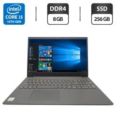 Ноутбук Lenovo V15IIL / 15.6" (1920x1080) IPS / Intel Core i5-1035G1 (4 (8) ядра по 1.0 - 3.6 GHz) / 8 GB DDR4 / 256 GB SSD / Intel UHD Graphics / WebCam