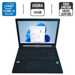 Ноутбук Terra Mobile 1543 / 15.6" (1920x1080) TN / Intel Core i5-9500T (6 ядер по 2.2 - 3.7 GHz) / 16 GB DDR4 / 240 GB SSD + 320 GB HDD / Intel UHD Graphics 630 / WebCam / DVD-ROM / Без АКБ