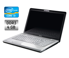 Ноутбук Toshiba Satellite L550 / 17.3" (1600x900) TN / Intel Core i3-M330 (2 (4) ядра по 2.13 GHz) / 4 GB DDR3 / 500 GB HDD / Intel HD Graphics / WebCam / DVD-RW