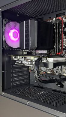 Новий ігровий ПК FSP CMT270 Tower / Intel Core i3-12100F (4 ядра по 3.3 - 4.3 GHz) / 16 GB DDR4 / 512 GB SSD M.2 / nVidia GeForce RTX 3050, 8 GB GDDR6, 128-bit / HDMI / 550W