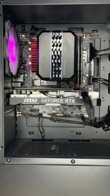 Новий ігровий ПК FSP CMT270 Tower / Intel Core i3-12100F (4 ядра по 3.3 - 4.3 GHz) / 16 GB DDR4 / 512 GB SSD M.2 / nVidia GeForce RTX 3050, 8 GB GDDR6, 128-bit / HDMI / 550W