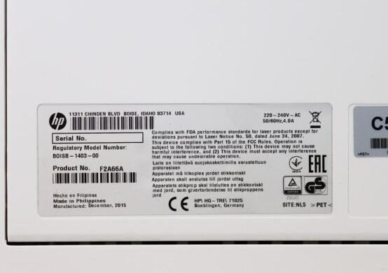 Принтер HP LaserJet Managed M506m / Лазерний монохромний друк / 1200x1200 dpi / A4 / 43 стор/хв / Ethernet, USB 2.0 / Дуплекс