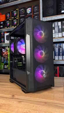Сборка под заказ: новый компьютер MSI MAG Forge M100R Black Tower / AMD Ryzen 5 7500F (6 (12) ядер по 3.7 - 5.0 GHz) / 16 GB DDR5 / 1000 GB SSD M.2 / nVidia GeForce RTX 4060, 8 GB GDDR6, 128-bit / 650W