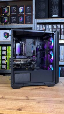Сборка под заказ: новый компьютер MSI MAG Forge M100R Black Tower / AMD Ryzen 5 7500F (6 (12) ядер по 3.7 - 5.0 GHz) / 16 GB DDR5 / 1000 GB SSD M.2 / nVidia GeForce RTX 4060, 8 GB GDDR6, 128-bit / 650W