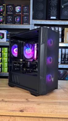 Сборка под заказ: новый компьютер MSI MAG Forge M100R Black Tower / AMD Ryzen 5 7500F (6 (12) ядер по 3.7 - 5.0 GHz) / 16 GB DDR5 / 1000 GB SSD M.2 / nVidia GeForce RTX 4060, 8 GB GDDR6, 128-bit / 650W