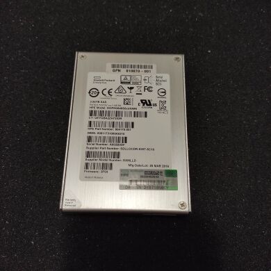 Твердотельный накопитель SSD Hewlett Packard Enterprise DOPM3840S5xnNMRI / 2.5" / 3840 GB / SAS / eMLC