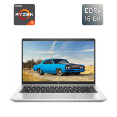 Ультрабук Б-класс HP ProBook 445 G8 / 14" (1920x1080) IPS / AMD Ryzen 5 5600U (6 (12) ядер по 2.3 - 4.2 GHz) / 16 GB DDR4 / 256 GB SSD / AMD Radeon Vega 7 Graphics / TouchID / WebCam