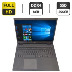 Ультрабук Dell Latitude 3510 / 15.6" (1920x1080) IPS / Intel Core i3-10110U (2 (4) ядра по 2.1 - 4.1 GHz) / 8 GB DDR4 / 256 GB SSD / Intel UHD Graphics / WebCam