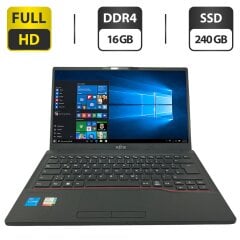 Ультрабук Fujitsu LifeBook E5412 / 14" (1920x1080) IPS / Intel Core i5-1235U (10 (12) ядер 3.3 - 4.4 GHz) / 16 GB DDR4 / 240 GB SSD M.2 / Intel Iris Xe Graphics / WebCam