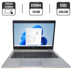 Ультрабук HP EliteBook 745 G6 / 14" (1920x1080) TN Touch / AMD Ryzen 5 Pro 3500U (4 (8) ядра по 2.1 - 3.7 GHz) / 16 GB DDR4 / 256 GB SSD / AMD Radeon RX Vega 8 Graphics / WebCam
