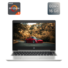 Ультрабук HP ProBook 445 G7 / 14" (1920x1080) IPS / AMD Ryzen 5 4500U (6 ядер по 2.3 - 4.0 GHz) / 16 GB DDR4 / 240 GB SSD / AMD Radeon RX Vega 6 / WebCam / TouchID