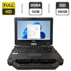 Захищений ноутбук-трансформер Getac V110 G5 / 11.6" (1920x1080) IPS Touch / Intel Core i5-8265U (4 (8) ядра по 1.6 - 3.9 GHz) / 16 GB DDR4 / 256 GB SSD / Intel UHD Graphics / WebCam / Стилус / Два АКБ