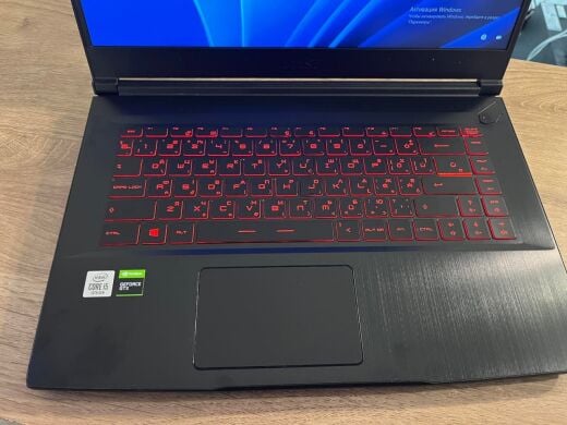 Игровой ноутбук MSI GF63 Thin 10SCXR / 15.6" (1920x1080) IPS / Intel Core i5-10300H (4 (8) ядра по 2.5 - 4.5 GHz) / 8 GB DDR4 / 240 GB SSD / nVidia GeForce GTX 1650 Max-Q, 4 GB GDDR6, 128-bit / WebCam 