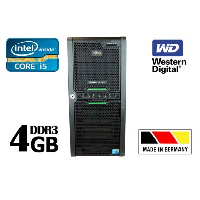 Сервер Fujitsu Primergy TX150 S7 / Intel Core i5-650 / 4 GB DDR3 / 250 GB HDD / NAS зховище