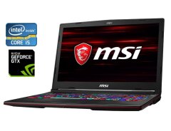 Игровой ноутбук MSI GL63 8RC / 15.6" (1920x1080) TN / Intel Core i5-8300H (4 (8) ядра по 2.3 - 4.0 GHz) / 16 GB DDR4 / 240 GB SSD + 1000 GB HDD / nVidia GeForce GTX 1050, 2 GB GDDR5, 128-bit / WebCam / Win 10 Home