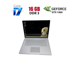 Игровой ноутбук Microsoft Surface Book 2 / 15" (3240x2160) IPS Touch / Intel Core i7-8650U (4 (8) ядра по 1.9 - 4.2 GHz) / 16 GB DDR3 / 256 GB SSD / nVidia GeForce GTX 1060, 6 GB GDDR5, 192-bit / WebCam