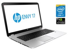 Игровой ноутбук HP Envy 17t-j100 / 17.3" (1920x1080) TN Touch / Intel Core i7-4700MQ (4 (8) ядра по 2.4 - 3.4 GHz) / 8 GB DDR4 / 480 GB SSD / nVidia GeForce 840M, 2 GB DDR3, 64-bit / WebCam / DVD-ROM / Win 10 Home