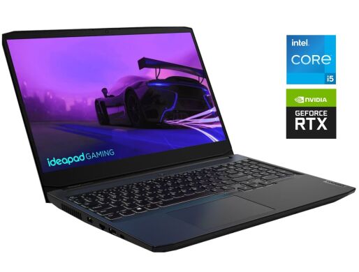 Игровой ноутбук Б-класс Lenovo IdeaPad Gaming 3 15IHU6 / 15.6" (1920x1080) IPS / Intel Core i5-11320H (4 (8) ядра по 2.5 - 4.5 GHz) / 8 GB DDR4 / 256 GB SSD NVMe / nVidia GeForce GTX 1650, 4 GB GDDR6, 128-bit / WebCam