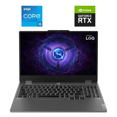 Ігровий ноутбук Lenovo LOQ 15IRX9 / 15.6" (1920x1080) IPS / Intel Core i5-13450HX (10 (16) ядер по 2.4 - 4.6 GHz) / 16 GB DDR5 / 1000 GB SSD NVMe / nVidia GeForce RTX 4050, 6 GB GDDR6, 96-bit / WebCam Ігровий ноутбук Lenovo LOQ 15IRX9 / 15.6" (1920x1080) IPS / Intel Core i5-13450HX (10 (16) ядер по 2.4 - 4.6 GHz) / 16 GB DDR5 / 1000 GB SSD NVMe / nVidia GeForce RTX 4050, 6 GB GDDR6, 96-bit / WebCam
