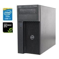 Ігровий ПК Dell Precision 3620 Tower / Intel Core i7-6700 (4 (8) ядра по 3.4 - 4.0 GHz) / 16 GB DDR4 / 256 GB SSD + 1000 GB HDD / nVidia GeForce GTX 1060, 3 GB GDDR5, 192-bit / DVD-RW / 365W / Win 10 Pro + Кабель живлення