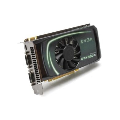 Дискретна відеокарта EVGA GeForce GTX 550 Ti, 2 GB GDDR5, 192-bit / 1x mini-HDMI, 2x DVI
