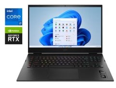 Ігровий ноутбук Б-клас HP Omen 17-cm2047nr / 17.3" (2560x1440) IPS / Intel Core i7-13700HX (16 (24) ядер по 2.1 - 5.0 GHz) / 16 GB DDR5 / 240 GB SSD / nVidia GeForce RTX 4070, 8 GB GDDR6, 128-bit / WebCam