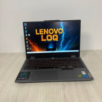 Ігровий ноутбук Lenovo LOQ 15IRX9 / 15.6" (1920x1080) IPS / Intel Core i5-13450HX (10 (16) ядер по 2.4 - 4.6 GHz) / 16 GB DDR5 / 1000 GB SSD NVMe / nVidia GeForce RTX 4050, 6 GB GDDR6, 96-bit / WebCam Ігровий ноутбук Lenovo LOQ 15IRX9 / 15.6" (1920x1080) IPS / Intel Core i5-13450HX (10 (16) ядер по 2.4 - 4.6 GHz) / 16 GB DDR5 / 1000 GB SSD NVMe / nVidia GeForce RTX 4050, 6 GB GDDR6, 96-bit / WebCam