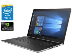 Ігровий ноутбук Б-клас HP ProBook 470 G5 / 17.3" (1920x1080) IPS / Intel Core i7-8550U (4 (8) ядра по 1.8 - 4.0 GHz) / 8 GB DDR4 / 512 GB SSD / nVidia GeForce 930MX, 2 GB DDR3, 64-bit / WebCam / Win 10 Pro