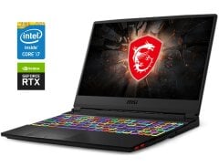 Игровой ноутбук MSI Raider GE65 9SF / 15.6" (1920x1080) IPS / Intel Core i7-9750H (6 (12) ядер по 2.6 - 4.5 GHz) / 16 GB DDR4 / 512 GB SSD / nVidia GeForce RTX 2070, 8 GB GDDR6, 256-bit / WebCam