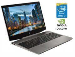 Мобільна робоча станція HP ZBook 15v G5 / 15.6" (1920x1080) IPS / Intel Core i7-8750H (6 (12) ядер по 2.2 - 4.1 GHz) / 16 GB DDR4 / 512 GB SSD NVMe / nVidia Quadro P600, 4 GB GDDR5, 128-bit / WebCam
