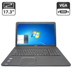 Ноутбук Toshiba Satellite C870D / 17.3" (1600x900) TN / AMD E1-1200 (2 ядра по 1.4 GHz) / 8 GB DDR3 / 250 GB HDD / AMD Radeon HD 7310 Graphics / WebCam / Без АКБ
