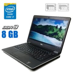 Ультрабук Dell Latitude E7440 / 14" (1920x1080) IPS / Intel Core i7-4600U (2 (4) ядра по 2.1 - 3.3 GHz) / 8 GB DDR3 / 256 GB SSD + 500 GB HDD / Intel HD Graphics 4400 / WebCam