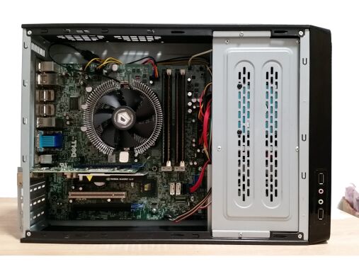 Игровой ПК Logic Power SFF / Intel Xeon E3-1270 (4 (8) ядра по 3.4 - 3.8 GHz) / 16 GB DDR3 / 128 GB SSD NVMe NEW + 500 GB HDD / nVidia Quadro K620, 2 GB GDDR3, 128-bit / 400W 