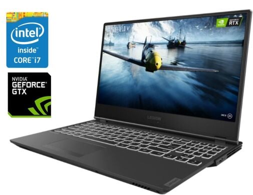 Ігровий ноутбук Lenovo Legion Y540-15IRH / 15.6" (1920x1080) IPS / Intel Core i7-9750H (6 (12) ядер по 2.6 - 4.5 GHz) / 16 GB DDR4 / 256 GB SSD + 500 GB HDD / nVidia GeForce GTX 1660 Ti, 6 GB GDDR6, 192-bit / WebCam / Win 10 Home