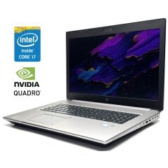 Мобільна робоча станція HP ZBook 17 G5 / 17.3" (1920x1080) IPS / Intel Core i7-8750H (6 (12) ядер по 2.2 - 4.1 GHz) / 16 GB DDR4 / 512 GB SSD / nVidia Quadro P3200, 6 GB GDDR5, 192-bit / WebCam / Win 11 Pro