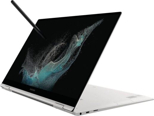 Ультрабук-трансформер Samsung Galaxy Book 2 Pro 360 NP950QED-KA2US / 15.6" (1920x1080) OLED Touch / Intel Core i7-1260P (12 (16) ядер по 2.1 - 4.7 GHz) / 8 GB DDR5 / 512 GB SSD / Intel Iris Xe Graphics / WebCam / Win 11 Home Ультрабук-трансформер Samsung Galaxy Book 2 Pro 360 NP950QED-KA2US / 15.6" (1920x1080) OLED Touch / Intel Core i7-1260P (12 (16) ядер по 2.1 - 4.7 GHz) / 8 GB DDR5 / 512 GB SSD / Intel Iris Xe Graphics / WebCam / Win 11 Home