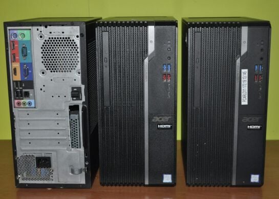 Компьютер Acer Veriton S4660G Tower / Intel Core i5-8400 (6 ядер по 2.8 - 4.0 GHz) / 8 GB DDR4 / 256 GB SSD M.2 / Intel UHD Graphics 630 / Windows 11 Pro