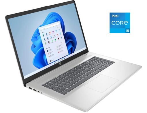 Ноутбук HP 17t-cn300-9pr539 / 17.3" (1600x900) TN / Intel Core i5-1335U (10 (12) ядер по 3.4 - 4.6 GHz) / 8 GB DDR4 / 256 GB SSD / Intel Iris X Graphics / WebCam / Win 11 Home