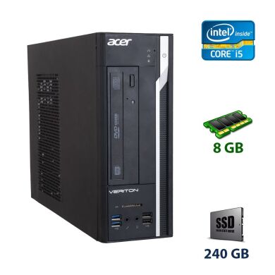 Acer X2632G SFF / Intel Core i5-4430 (4 ядра по 3.0 - 3.2 GHz) / 8 GB DDR3 / 240 GB SSD