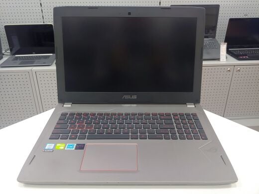 Asus ROG GL502VM-DS74 / 15.6" (1920x1080) IPS / Intel Core i7-7700HQ (4 (8) ядра по 2.8 - 3.8 GHz) / 16 GB DDR4 / 240 GB SSD+1000 GB HDD / nVidia GeForce GTX 1060 6 GB / WebCam