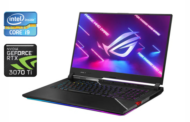 Игровой ноутбук Asus ROG Strix G733Z / 17.3" (1920x1080) IPS / Intel Core i9-12900H (14 (20) ядер по 3.8 - 5.0 GHz) / 32 GB DDR5 / 1000 GB SSD / nVidia GeForce RTX 3070 Ti, 8 GB GDDR6, 256-bit / HDMI / Windows 11