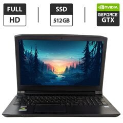 Ігровий ноутбук Б-клас Clevo Sager N855HJ / 15.6" (1920x1080) IPS / Intel Core i7-7700HQ (4 (8) ядра по 2.8 - 3.8 GHz) / 8 GB DDR4 / 512 GB SSD / nVidia GeForce GTX 1050, 2 GB GDDR5, 128-bit / WebCam