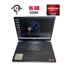 Игровой ноутбук Dell G5 SE 5505 / 15.6" (1920x1080) IPS / AMD Ryzen 7 4800H (8 (16) ядер по 2.9 - 4.2 GHz) / 16 GB DDR4 / 512 GB SSD / AMD Radeon RX 5600M, 6 GB GDDR6, 192-bit / WebCam / HDMI